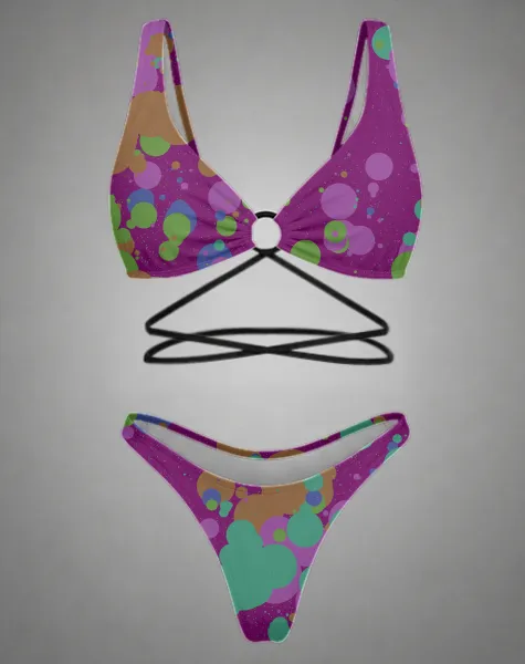 Paint Splatter Bikini Wrap